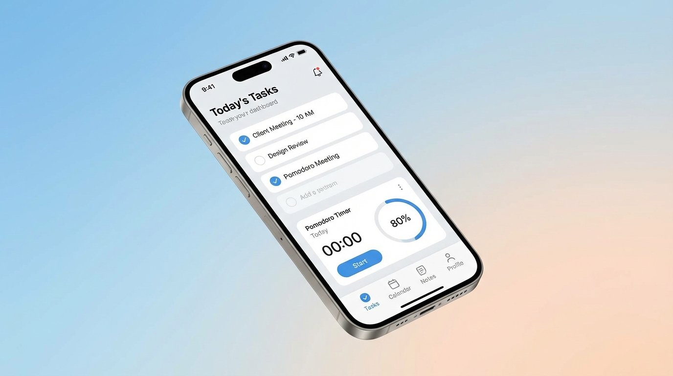 App mobile mockup IA