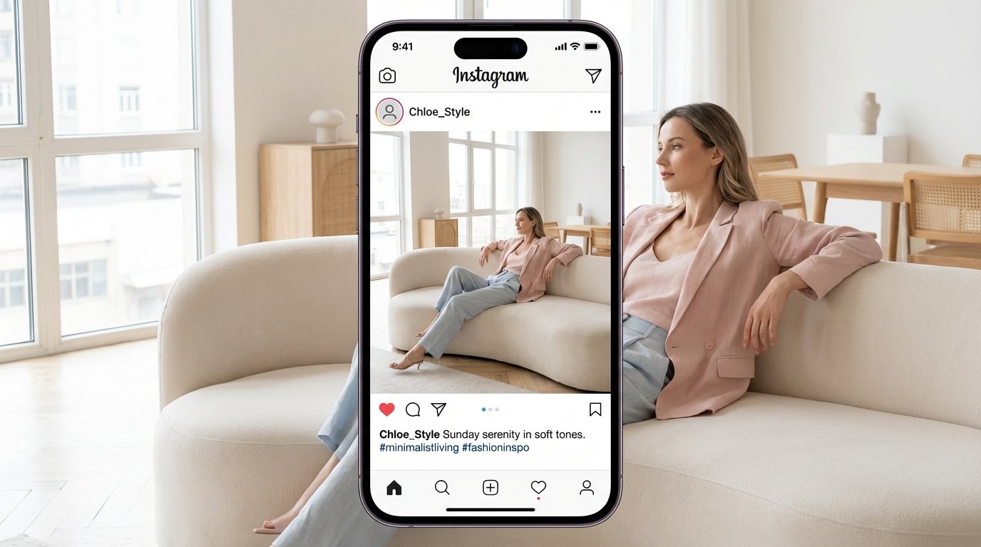 Post Instagram mode IA